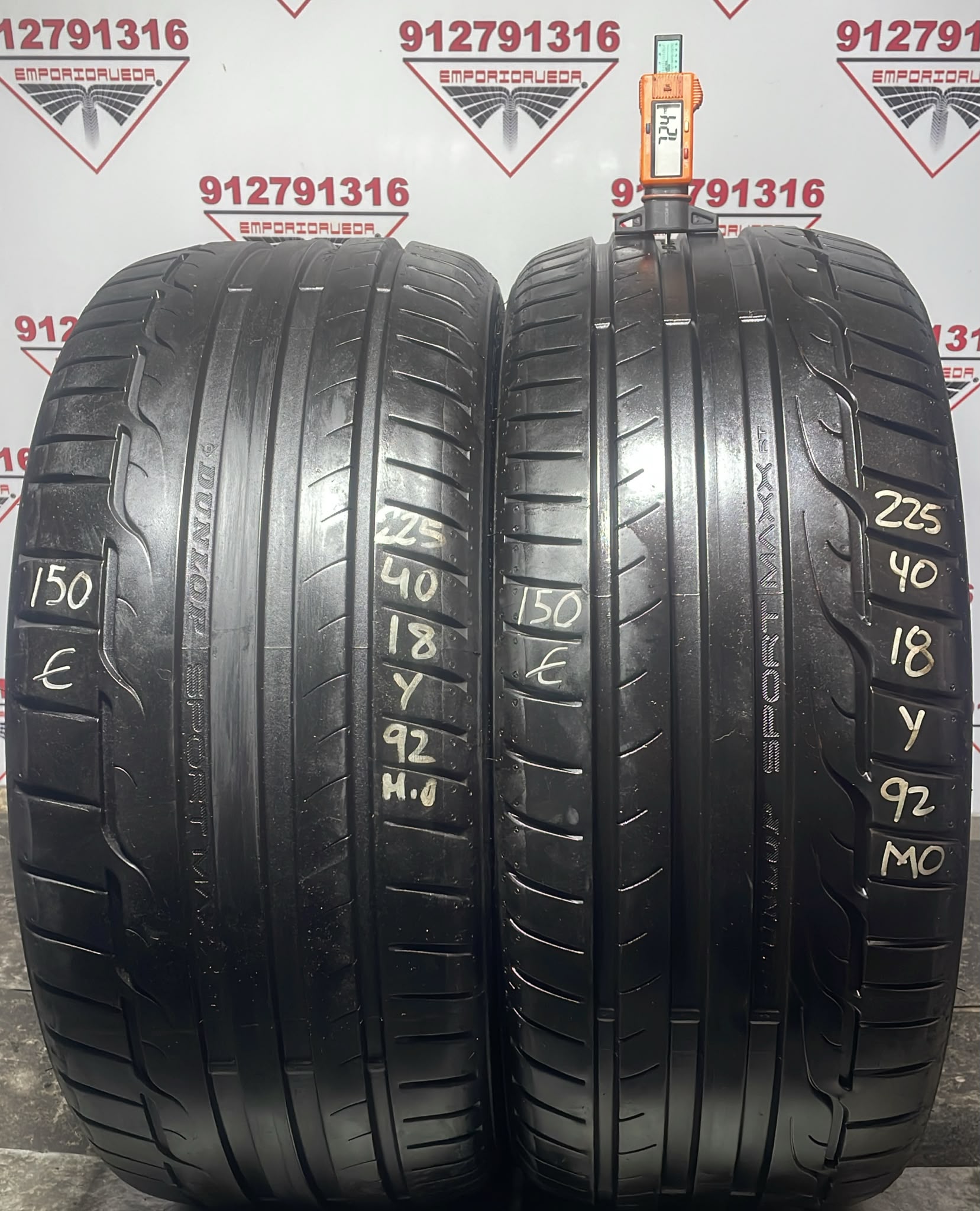 DUNLOP SPORT MAXX RT2 USADO  225/40 R18 92 Y